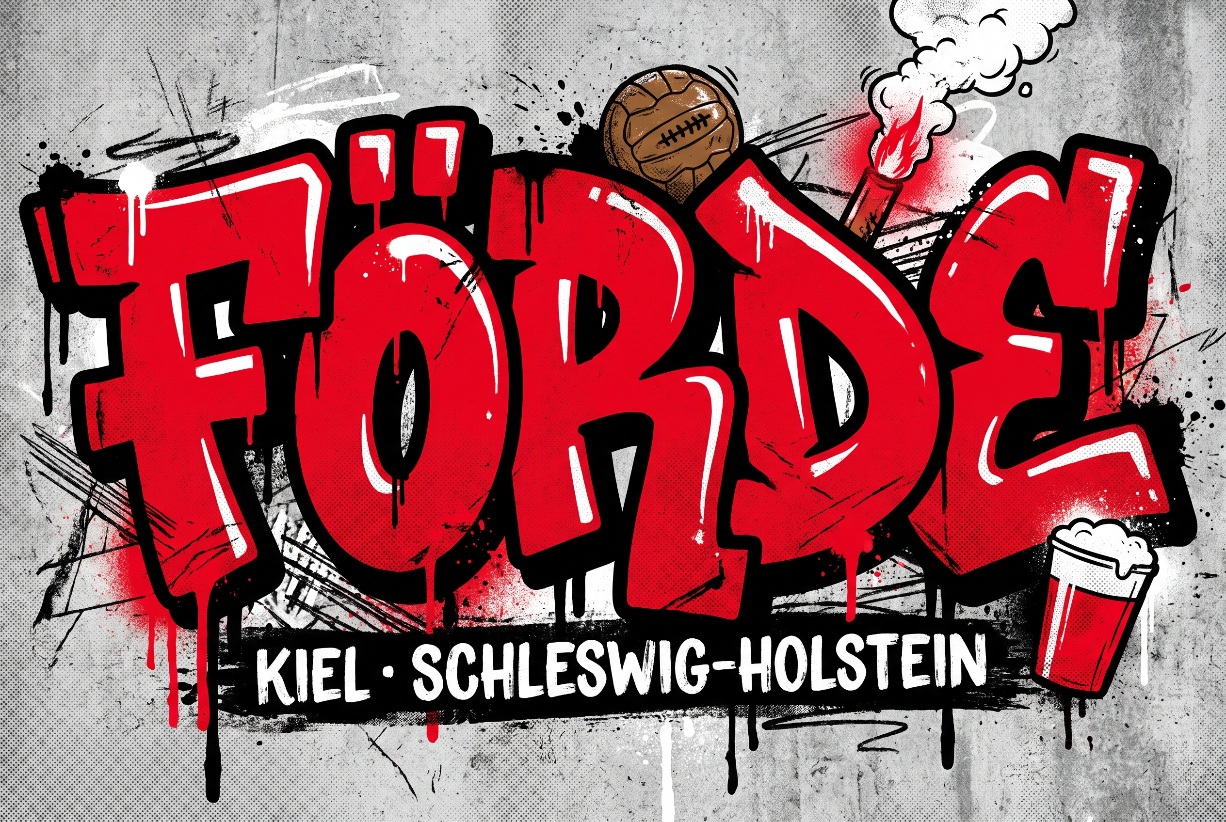 Fußball Sticker Kiel kaufen – Vinyl Sticker für die Kurve, wetterfest