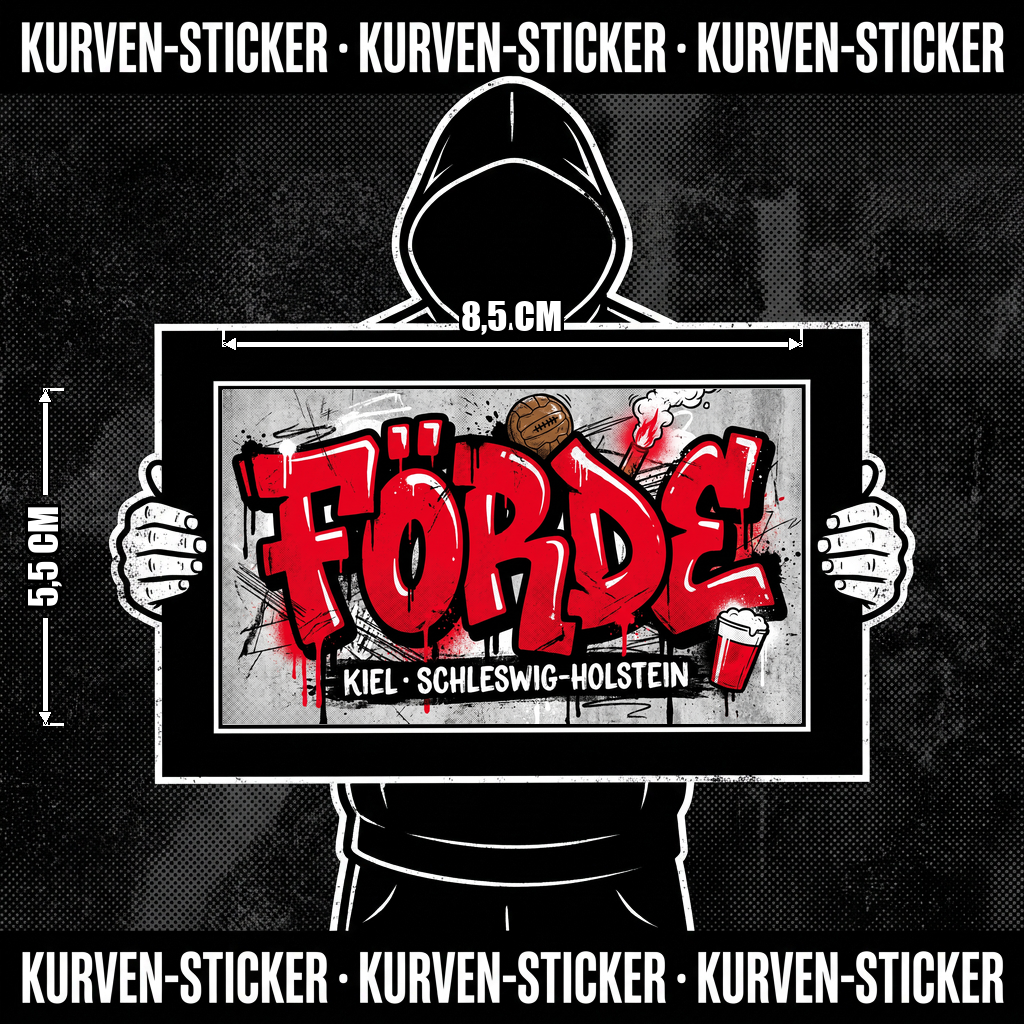 Fußball Sticker Kiel kaufen – Vinyl Sticker für die Kurve, wetterfest