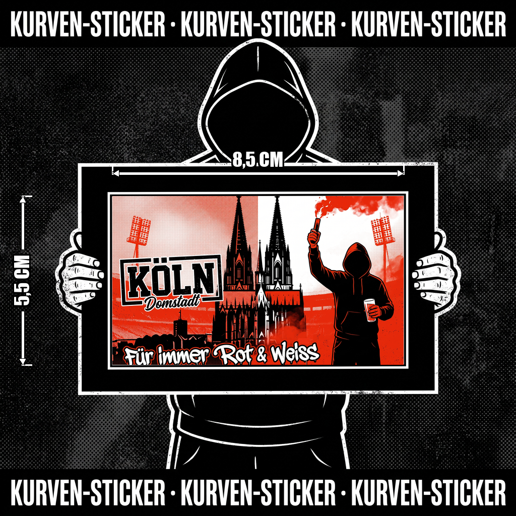 Köln Ultra Sticker kaufen – Vinyl Sticker für die Kurve, wetterfest