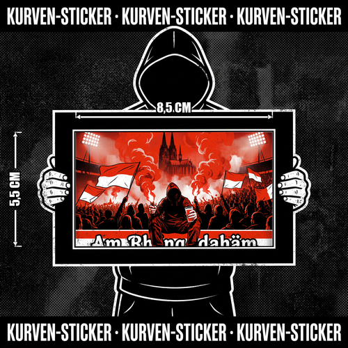 Fußball Sticker Köln kaufen – Vinyl Sticker für die Kurve, wetterfest