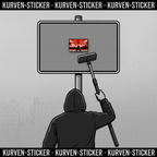 Fußball Sticker Köln kaufen – Vinyl Sticker für die Kurve, wetterfest – mit Teleskop-Applikator