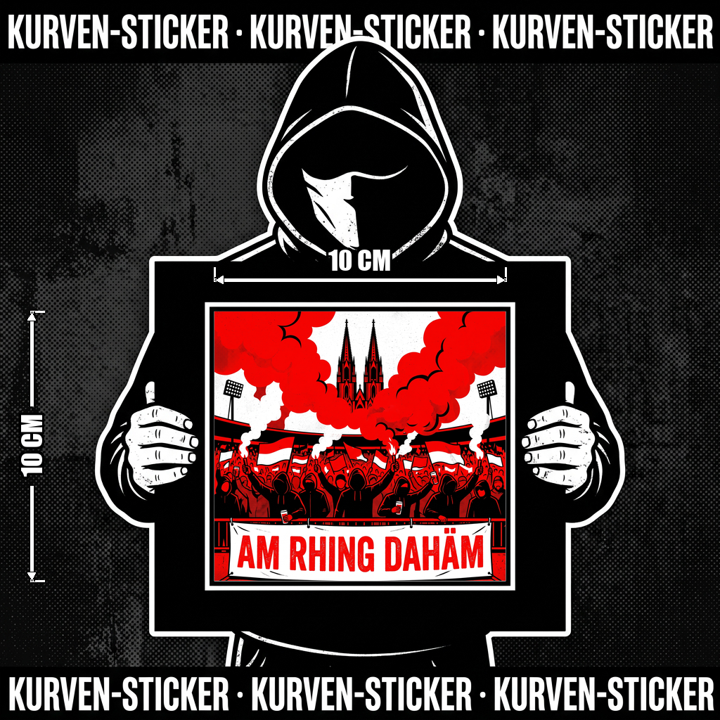 Köln Fußball Sticker kaufen – Vinyl Sticker für die Kurve, wetterfest