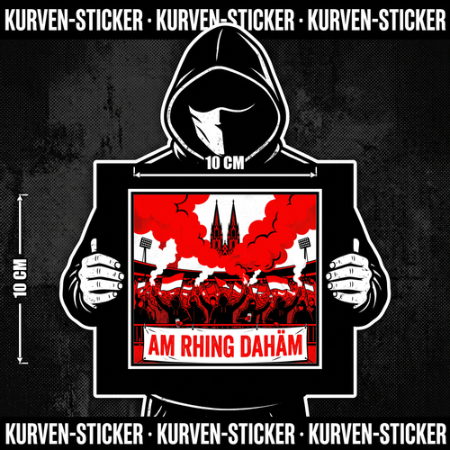 Köln Fußball Sticker kaufen – Vinyl Sticker für die Kurve, wetterfest