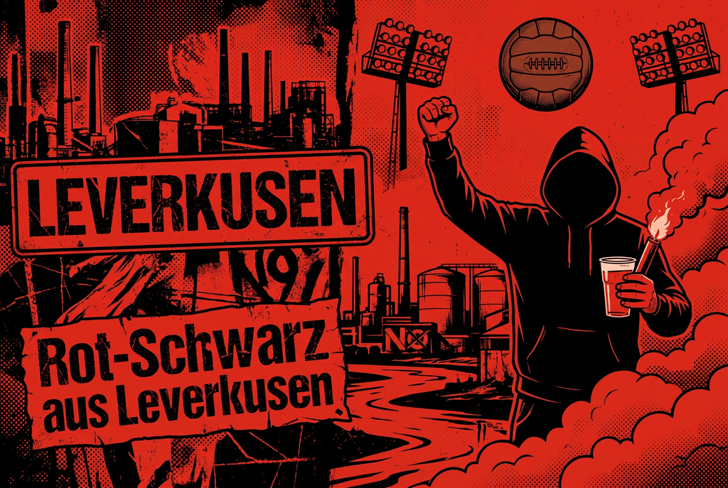 Fußball Aufkleber Leverkusen kaufen – Vinyl Sticker für die Kurve, wetterfest