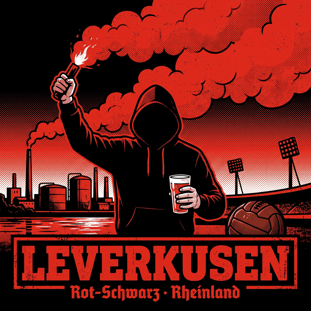 Leverkusen Ultra Aufkleber kaufen – Vinyl Sticker für die Kurve, wetterfest