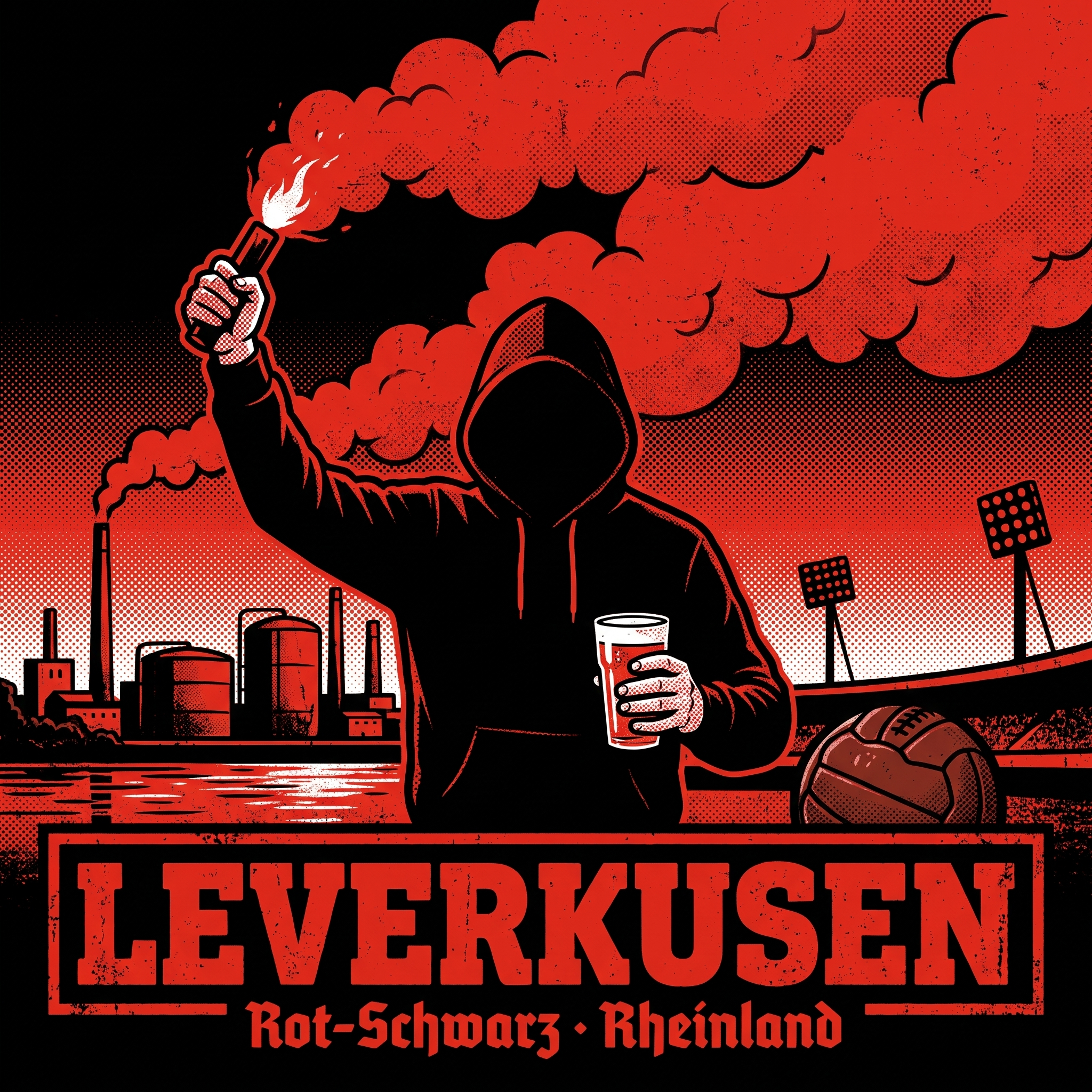 Leverkusen Ultra Aufkleber kaufen – Vinyl Sticker für die Kurve, wetterfest