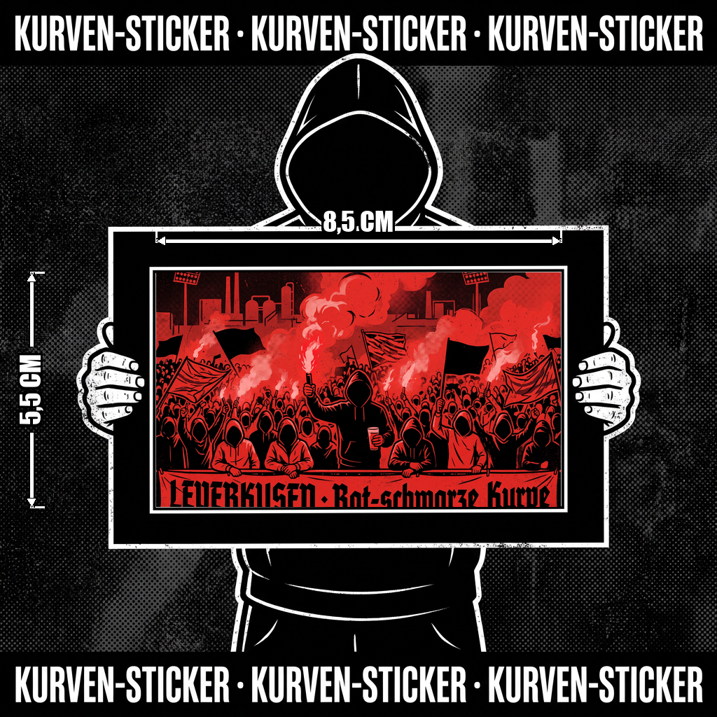 Ultra Leverkusen Aufkleber kaufen – Vinyl Sticker für die Kurve, wetterfest