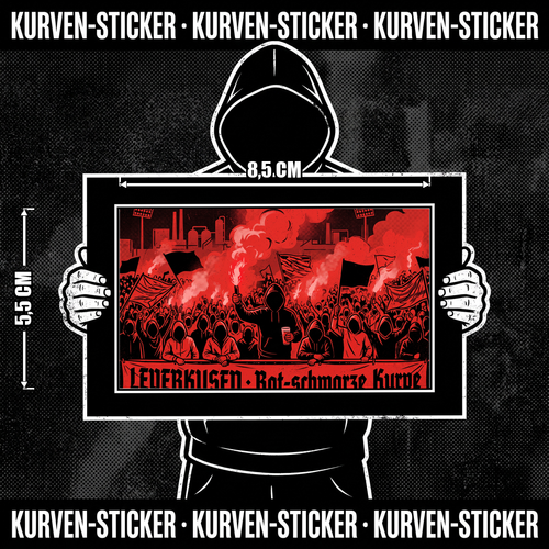 Ultra Leverkusen Aufkleber kaufen – Vinyl Sticker für die Kurve, wetterfest