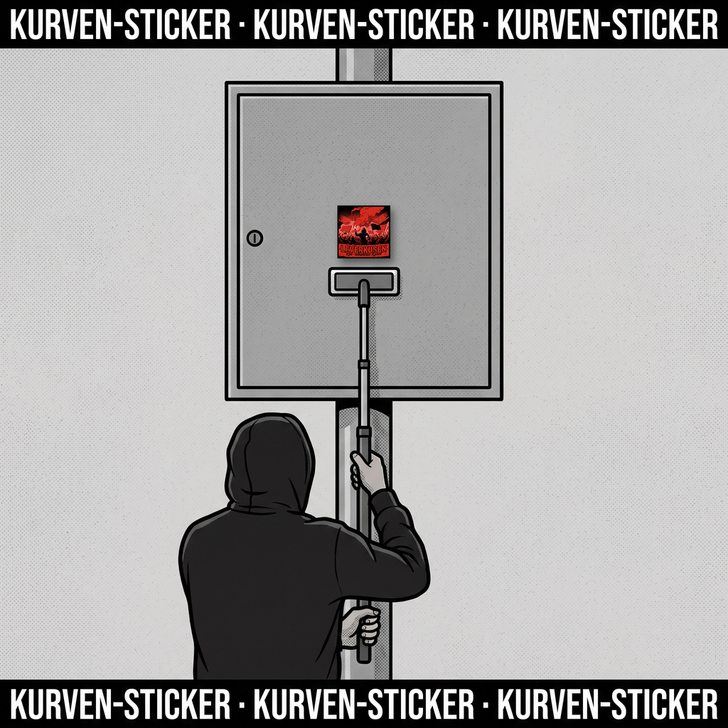 Ultra Aufkleber Leverkusen kaufen – Vinyl Sticker für die Kurve, wetterfest – mit Sticker-Aufkleberstab