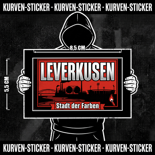 Ultra Sticker Leverkusen kaufen – Vinyl Sticker für die Kurve, wetterfest