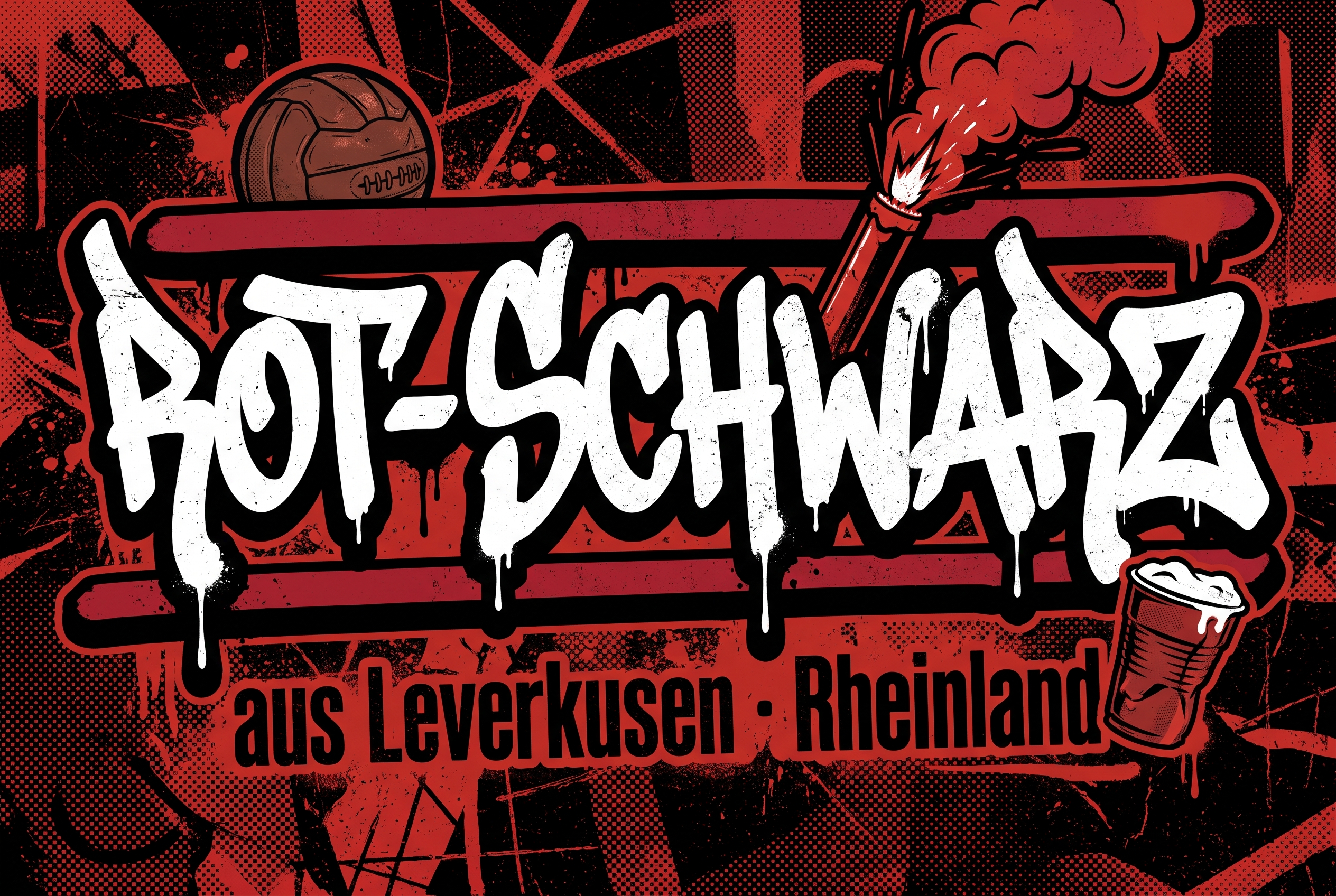 Leverkusen Fußball Aufkleber kaufen – Vinyl Sticker für die Kurve, wetterfest