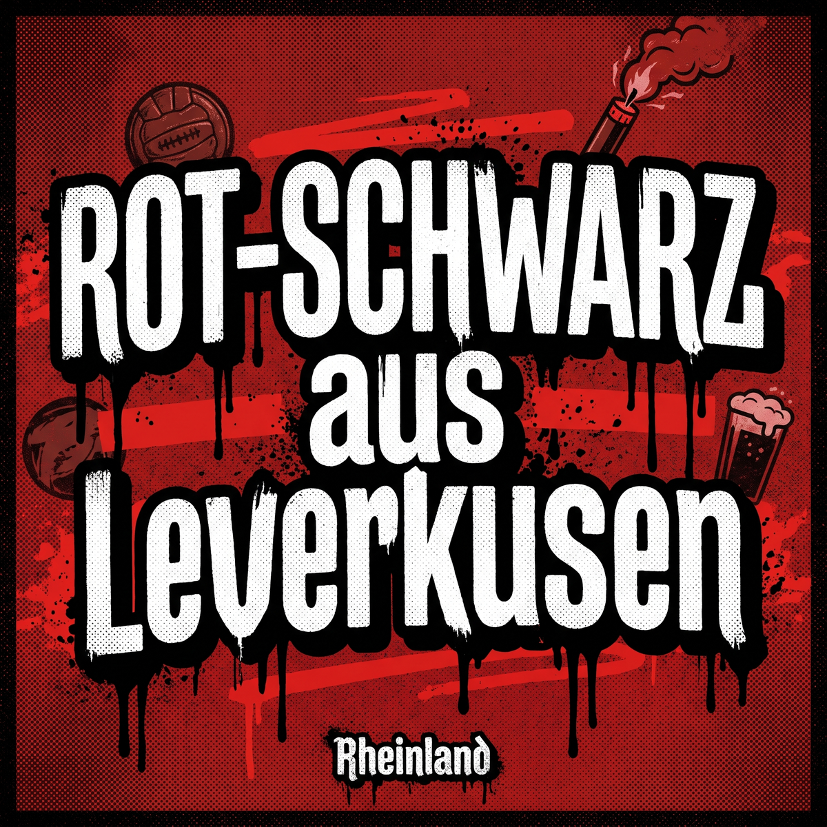 Fußball Sticker Leverkusen kaufen – Vinyl Sticker für die Kurve, wetterfest