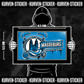Ultra Sticker Magdeburg kaufen – Vinyl Sticker für die Kurve, wetterfest