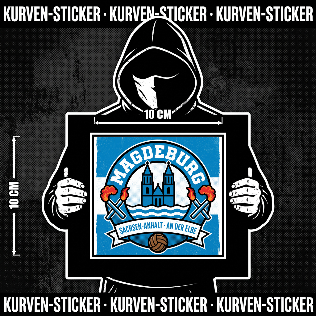Magdeburg Fußball Sticker kaufen – Vinyl Sticker für die Kurve, wetterfest