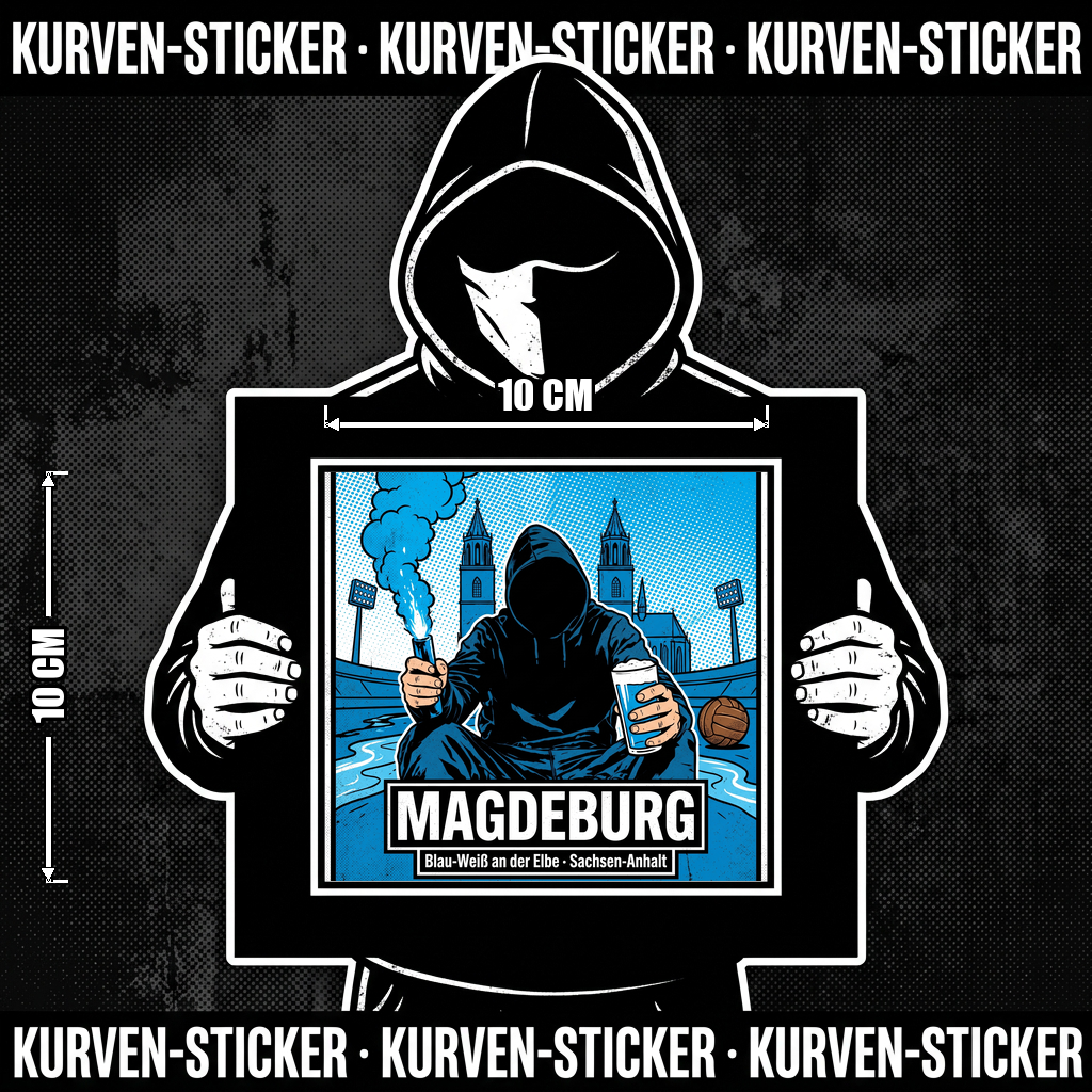 Ultra Aufkleber Magdeburg kaufen – Vinyl Sticker für die Kurve, wetterfest