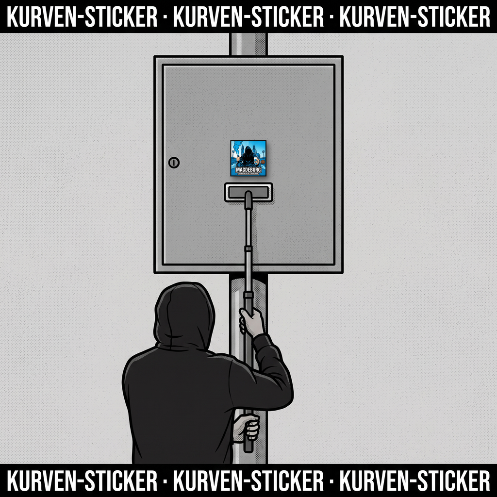 Ultra Aufkleber Magdeburg kaufen – Vinyl Sticker für die Kurve, wetterfest – mit 1m Teleskopstab