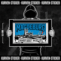 Fußball Sticker Magdeburg kaufen – Vinyl Sticker für die Kurve, wetterfest