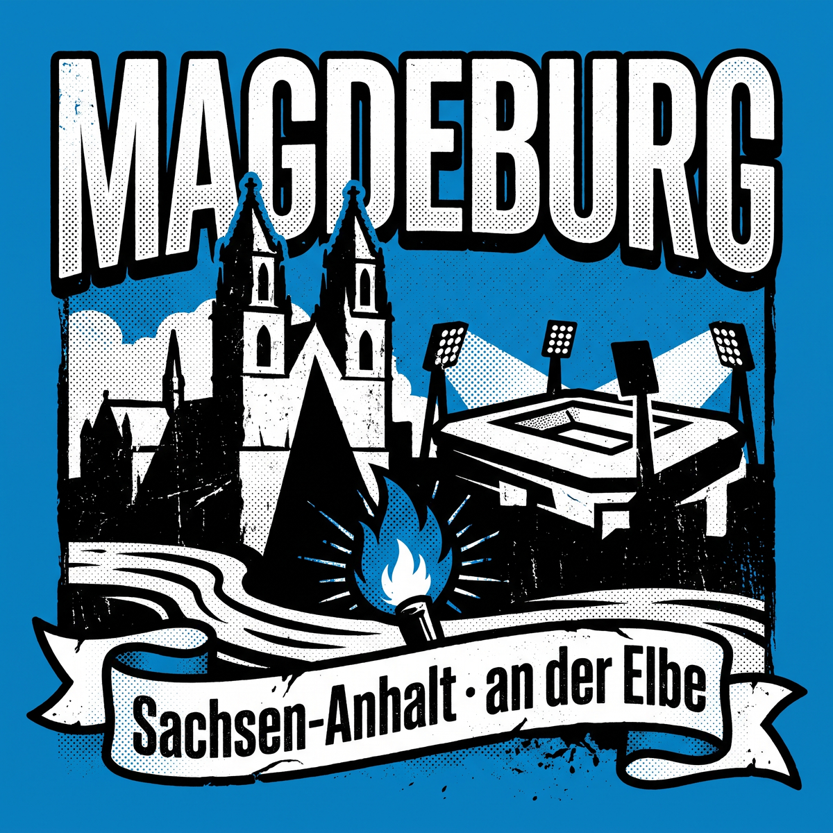 Magdeburg Fußball Aufkleber kaufen – Vinyl Sticker für die Kurve, wetterfest
