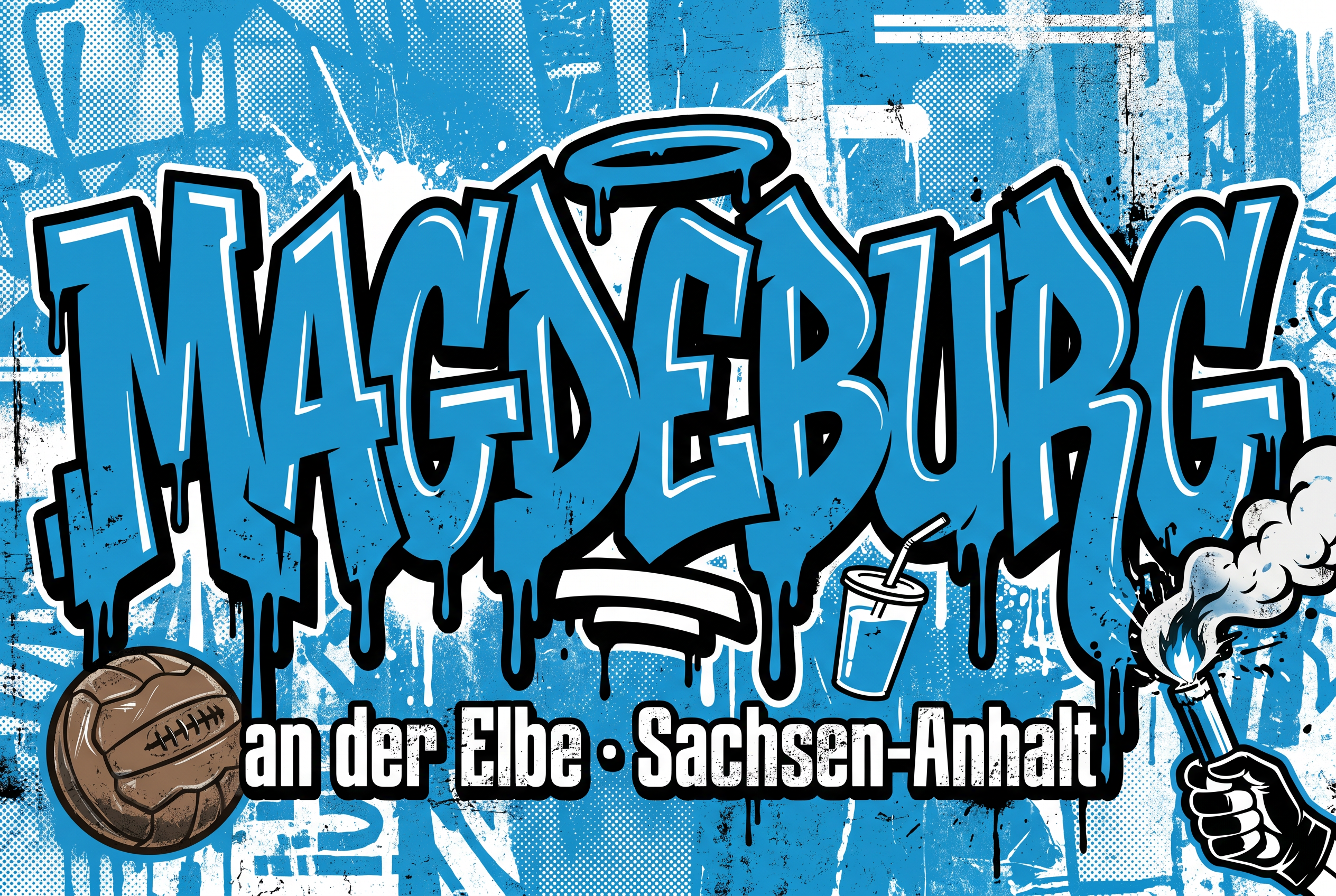 Fußball Magdeburg Aufkleber kaufen – Vinyl Sticker für die Kurve, wetterfest