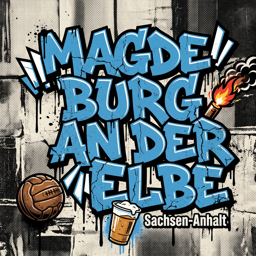 Fußball Aufkleber Magdeburg kaufen – Vinyl Sticker für die Kurve, wetterfest
