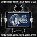 Mannheim Fußball Sticker kaufen – Vinyl Sticker für die Kurve, wetterfest – Charakter haelt den Sticker