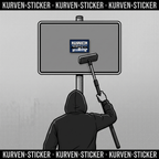 Ultra Aufkleber Mannheim kaufen – Vinyl Sticker für die Kurve, wetterfest – mit 1m Aufkleberstab