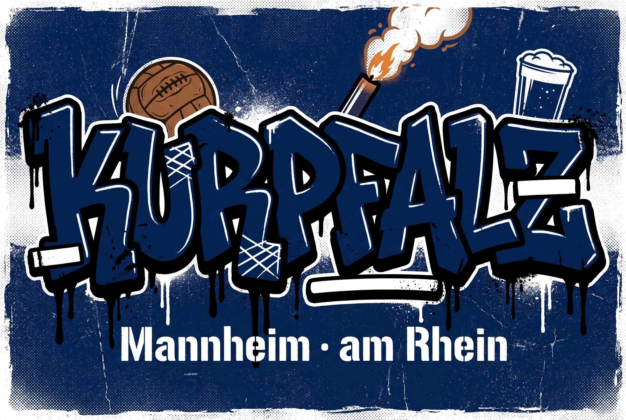 Fußball Sticker Mannheim kaufen – Vinyl Sticker für die Kurve, wetterfest