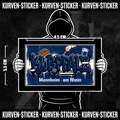 Fußball Sticker Mannheim kaufen – Vinyl Sticker für die Kurve, wetterfest – Charakter haelt den Sticker
