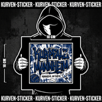 Mannheim Ultra Sticker kaufen – Vinyl Sticker für die Kurve, wetterfest – Charakter haelt den Sticker