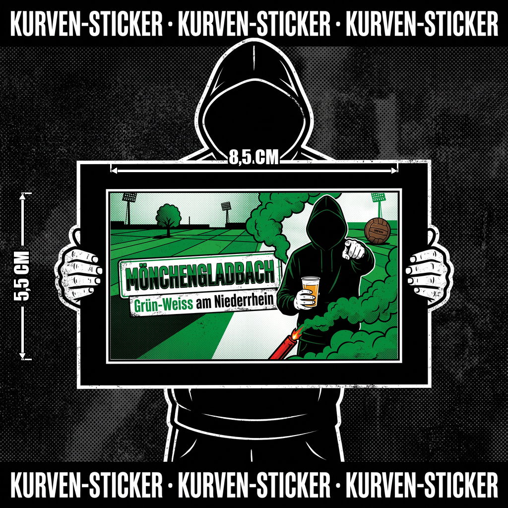 Mönchengladbach Ultra Sticker kaufen – Vinyl Sticker für die Kurve, wetterfest