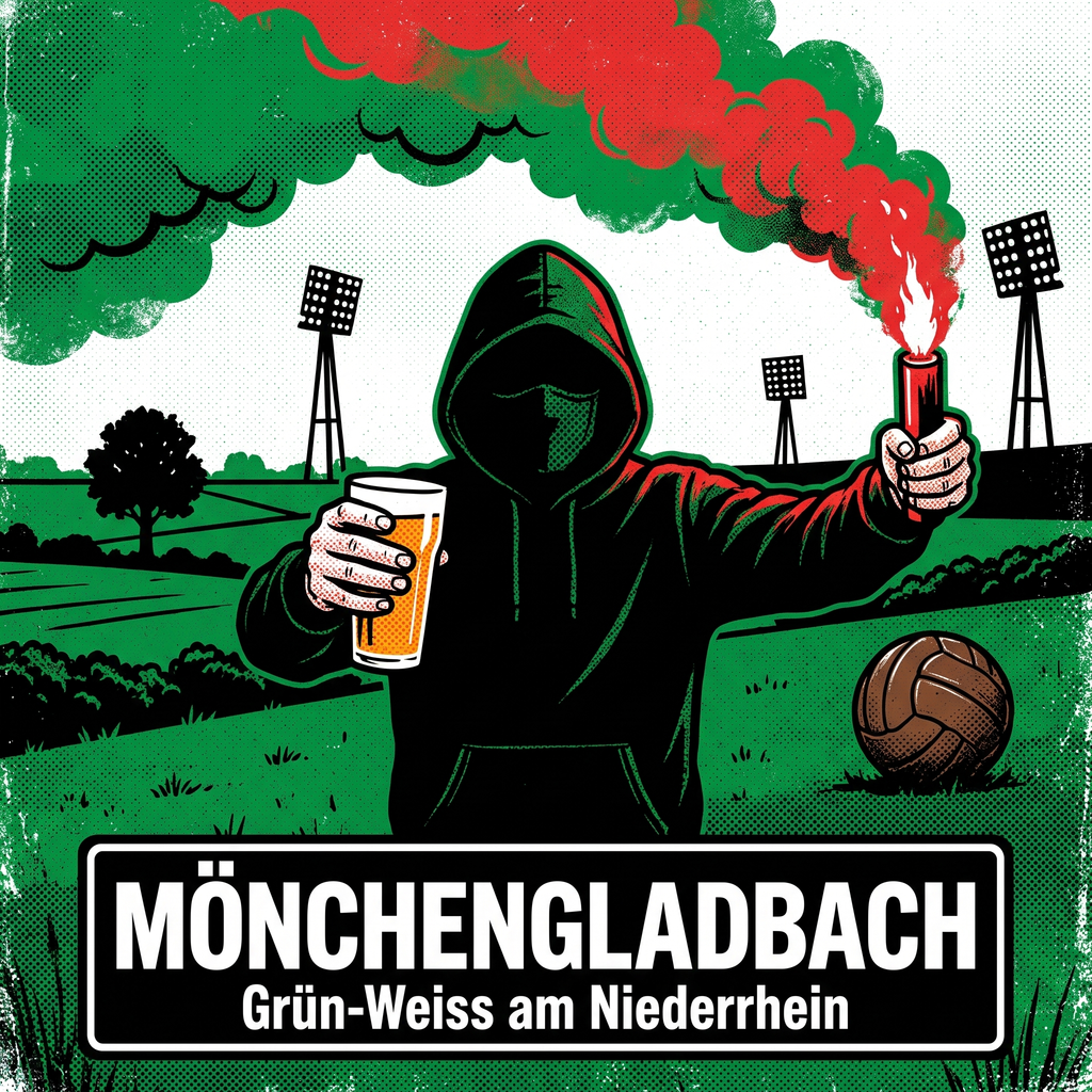 Mönchengladbach Fußball Aufkleber kaufen – Vinyl Sticker für die Kurve, wetterfest