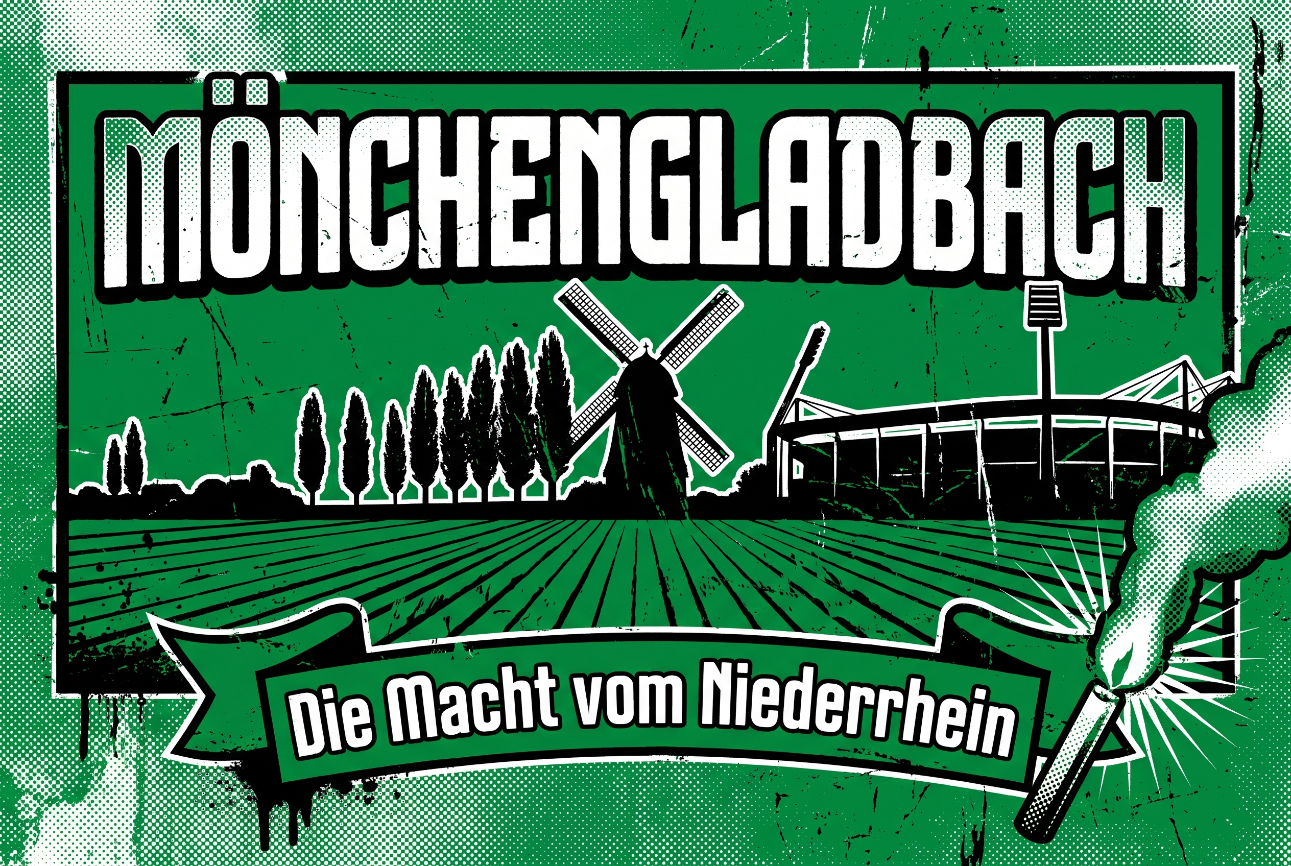 Ultra Sticker Mönchengladbach kaufen – Vinyl Sticker für die Kurve, wetterfest