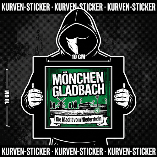 Fußball Sticker Mönchengladbach kaufen – Vinyl Sticker für die Kurve, wetterfest