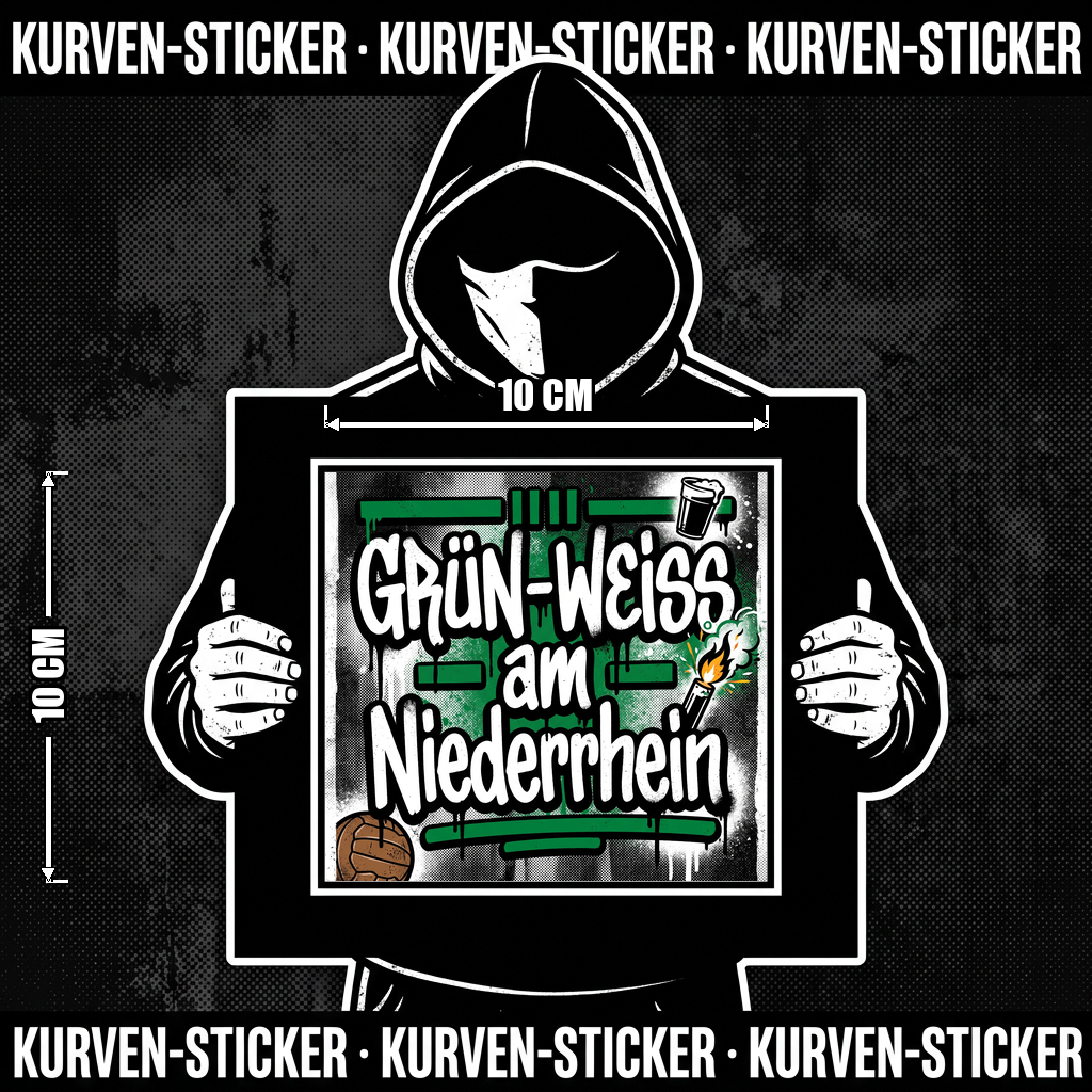 Mönchengladbach Ultra Aufkleber kaufen – Vinyl Sticker für die Kurve, wetterfest