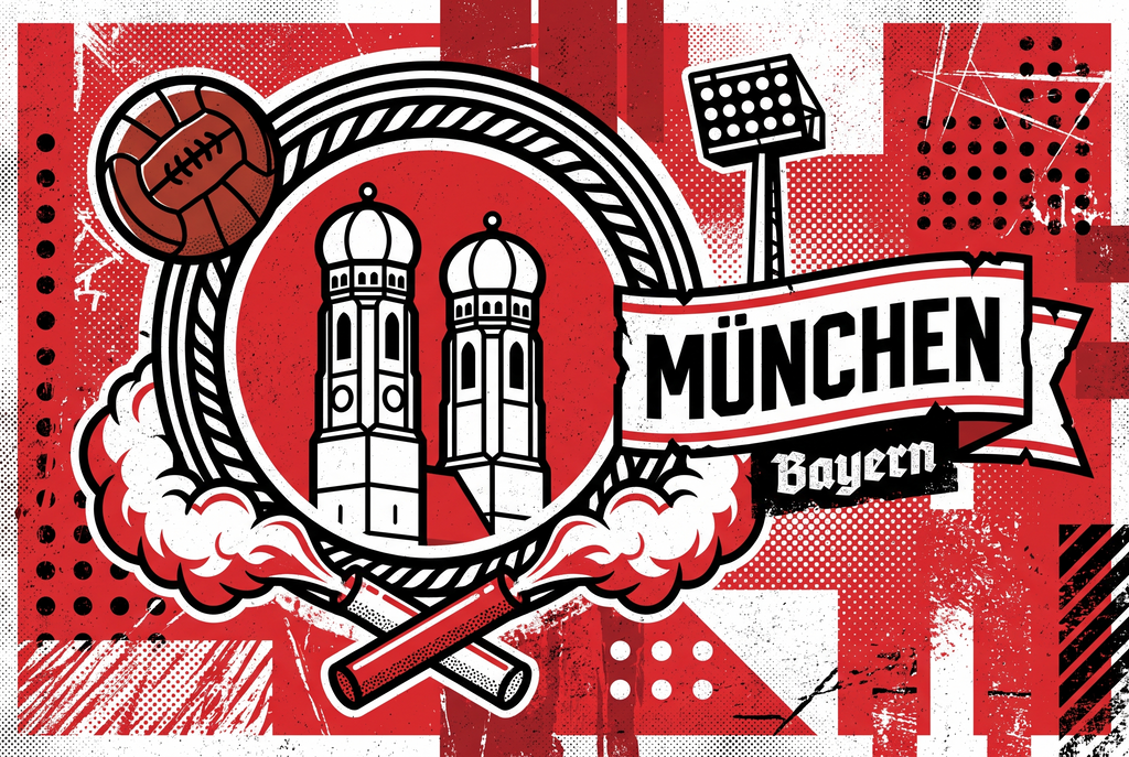 Fußball Aufkleber München kaufen – Vinyl Sticker für die Kurve, wetterfest