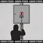 München Fußball Aufkleber kaufen – Vinyl Sticker für die Kurve, wetterfest – mit Aufkleberstab