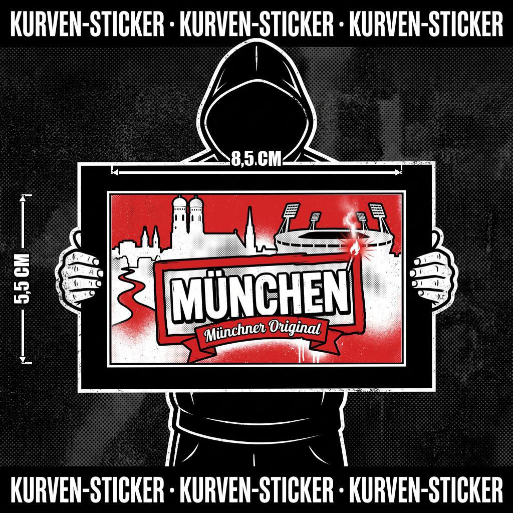 München Ultra Aufkleber kaufen – Vinyl Sticker für die Kurve, wetterfest