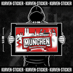 München Ultra Aufkleber kaufen – Vinyl Sticker für die Kurve, wetterfest