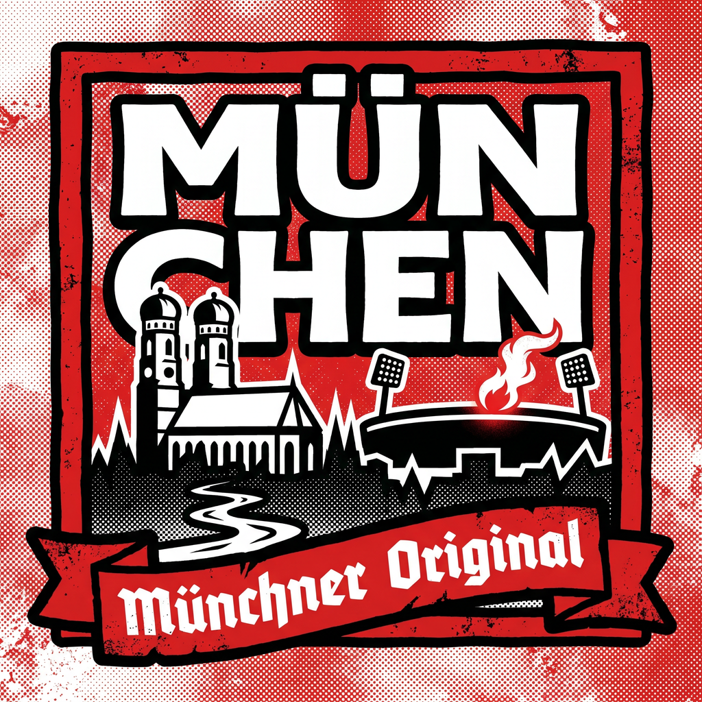 München Fan Aufkleber für die Kurve kaufen – Vinyl Sticker wetterfest