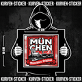 München Fan Aufkleber für die Kurve kaufen – Vinyl Sticker wetterfest