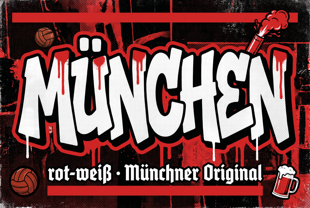 München Fußball Sticker kaufen – Vinyl Sticker für die Kurve, wetterfest