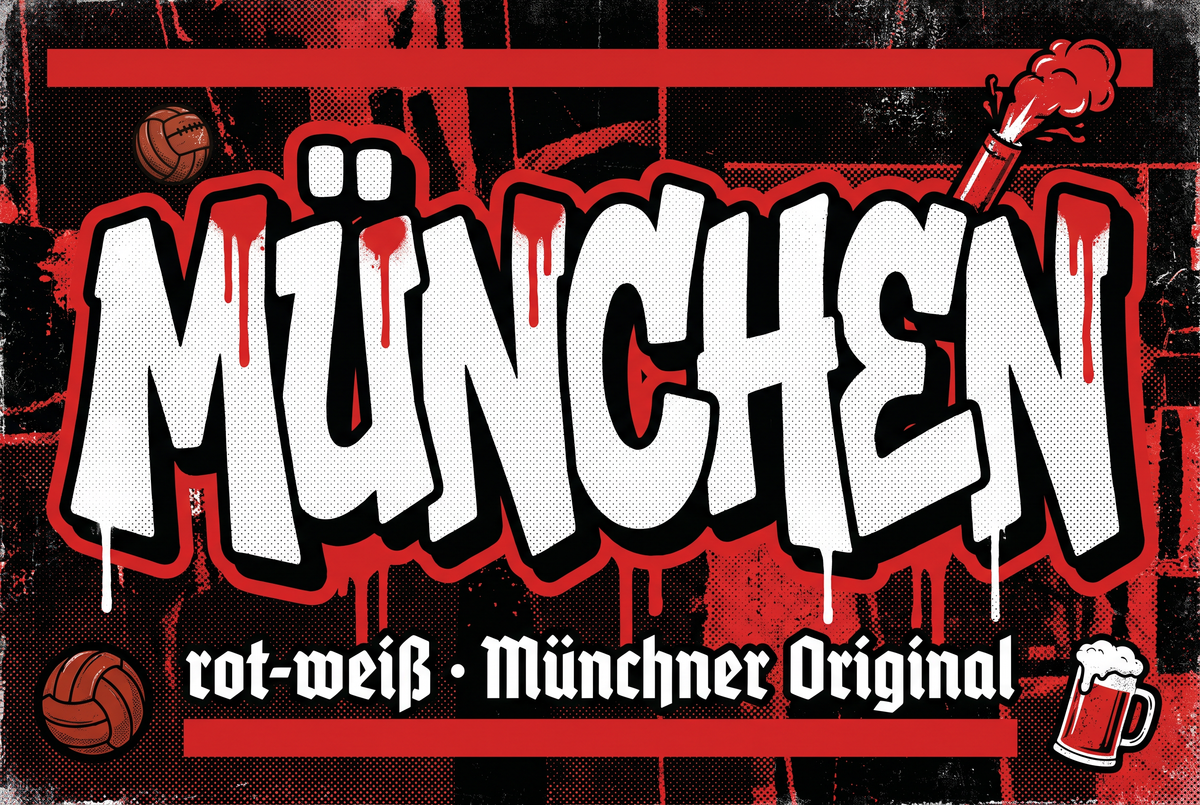 München Fußball Sticker kaufen – Vinyl Sticker für die Kurve, wetterfest