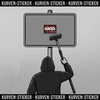 München Fußball Sticker kaufen – Vinyl Sticker für die Kurve, wetterfest – mit 1m Aufkleberstab
