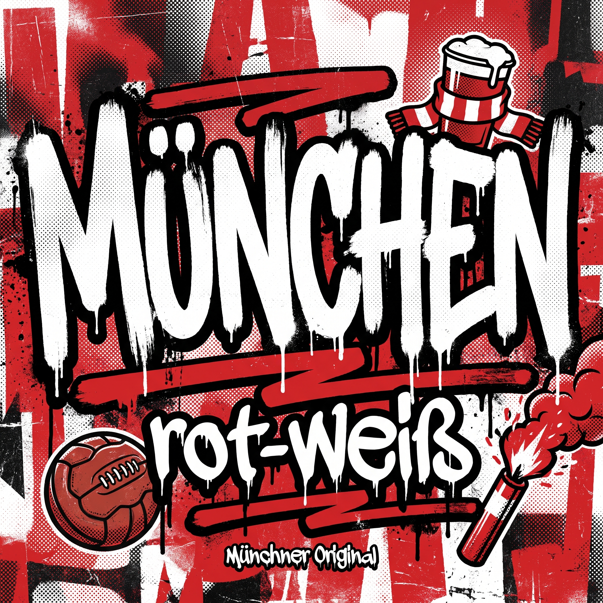 Fußball Sticker München kaufen – Vinyl Sticker für die Kurve, wetterfest