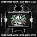 Münster Fußball Sticker kaufen – Vinyl Sticker für die Kurve, wetterfest – Charakter haelt den Sticker