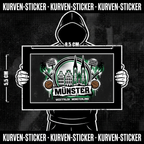 Münster Fußball Sticker kaufen – Vinyl Sticker für die Kurve, wetterfest – Charakter haelt den Sticker