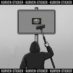 Münster Fußball Sticker kaufen – Vinyl Sticker für die Kurve, wetterfest – mit Teleskopstab