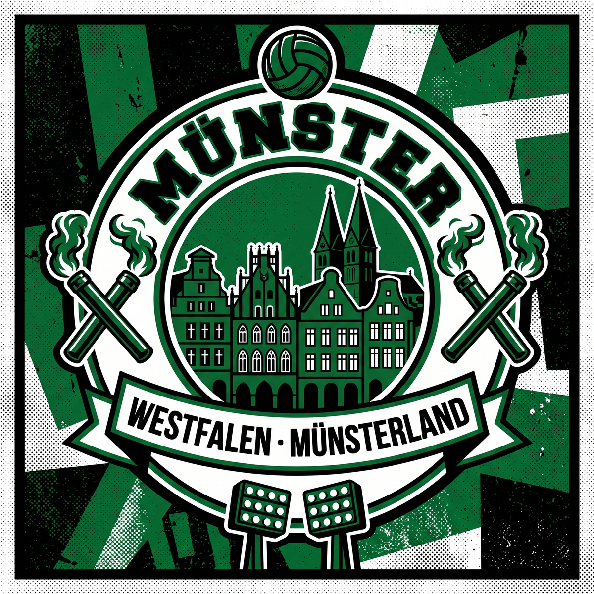 Ultra Sticker Münster kaufen – Vinyl Sticker für die Kurve, wetterfest