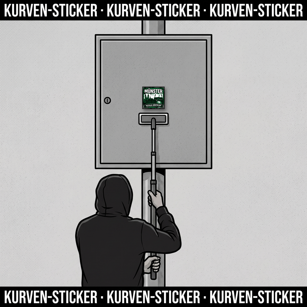 Ultra Aufkleber Münster kaufen – Vinyl Sticker für die Kurve, wetterfest – mit Vinyl-Stickerstab