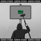 Münster Fußball Aufkleber kaufen – Vinyl Sticker für die Kurve, wetterfest – mit Teleskop-Applikator